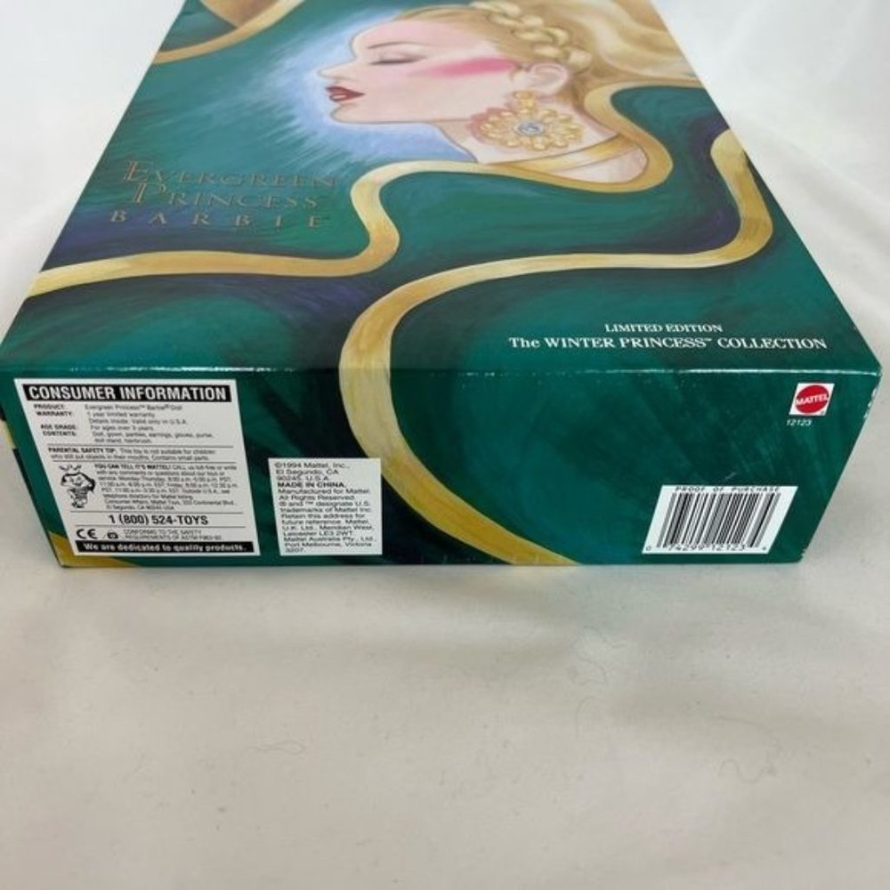 Evergreen Princess Barbie. 1994 Barbie Collectable. Never taken out of box - Picture 5 of 6